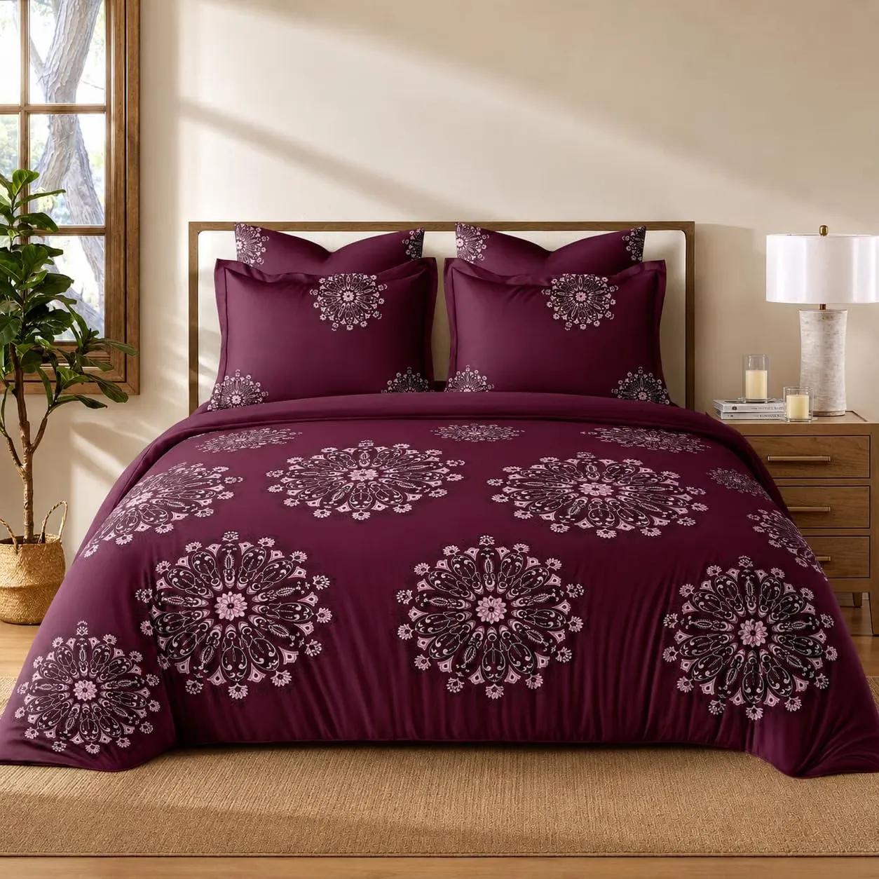 KIB Polycotton Double Bed All Season Complete 4 Piece Bedding