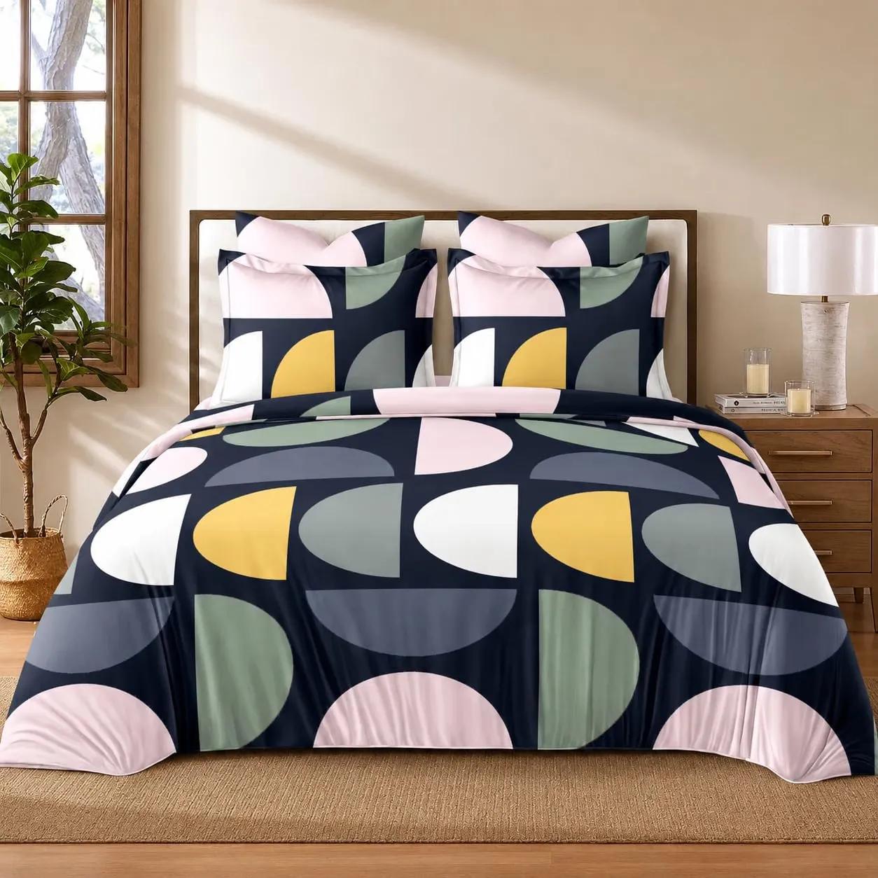 KIB Polycotton Double Bed All Season Complete 4 Piece Bedding Set